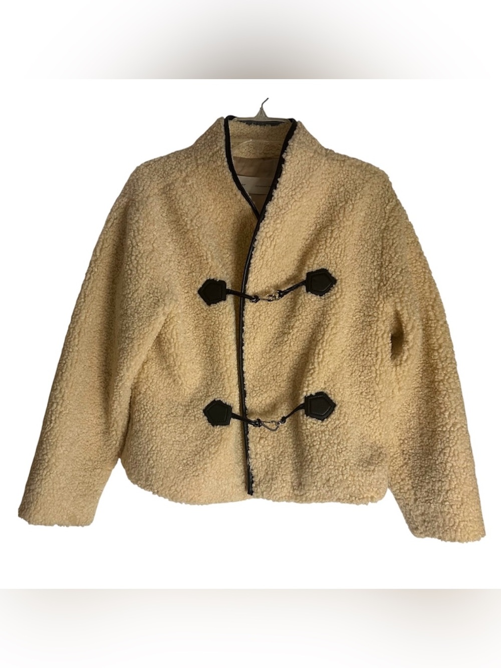 Inwear Cream Faux Sherpa Toggle Jacket